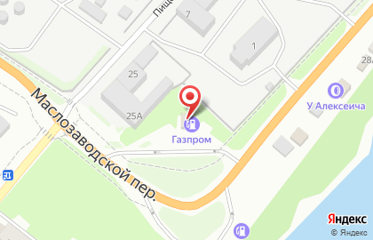 Заправочная станция Газпром в Заводском районе на карте