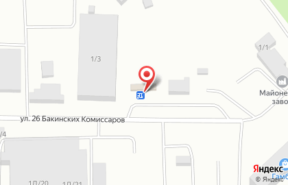 Киоск по продаже фастфудной продукции на улице 26 Бакинских Комиссаров на карте