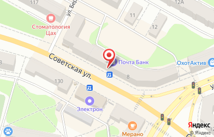 Торгово-сервисный центр Яблоко на Советской улице на карте