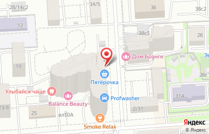 Супермаркет Пятёрочка на Борисовской улице на карте