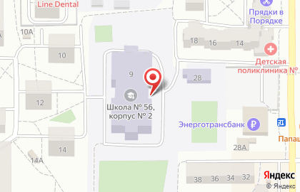 Средняя общеобразовательная школа №56 в Московском районе на карте
