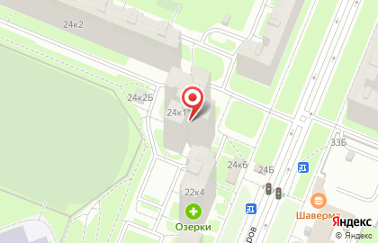 Каштан на улице Композиторов на карте