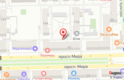 Кмб-банк ЗАО Офис Центральный на карте