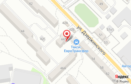 Продовольственный магазин Эдем на улице Дзержинского на карте