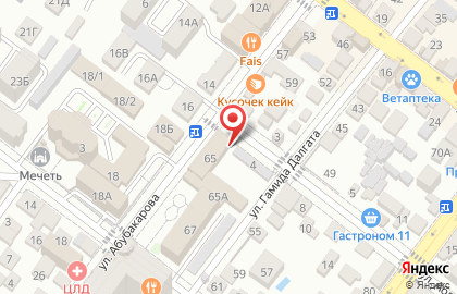 Управление собственной безопасности МВД по РД на карте