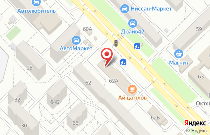 Тренажерный зал Богатырь на Октябрьском проспекте на карте
