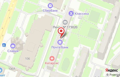 Парикмахерская Классика на Большой Московской улице на карте