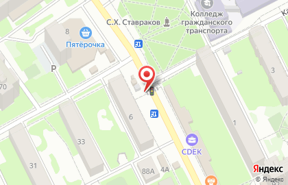 Мясной ряд на улице Суворова на карте