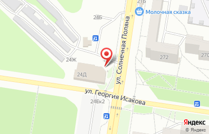 Шиномонтажная мастерская на Солнечной Поляне, 24д к3 на карте