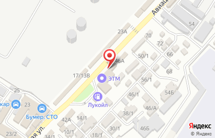 Торговая компания Tikkurila на Авиационной улице на карте