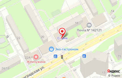 Банкомат СберБанк на Ленинградской улице, 18 в Подольске на карте