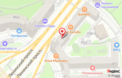 Компания Московская Городская Служба Недвижимости на Ленинском проспекте на карте
