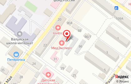 Медицинская компания Инвитро на Октябрьской улице на карте