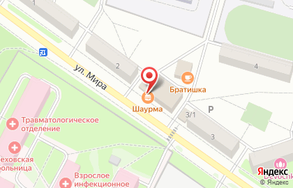 Пекарня Хлебная изба на улице Мира на карте