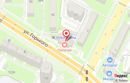 Медицинский центр Палитра на улице Горького на карте