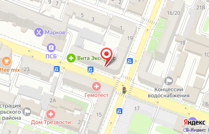 Суши-бар Fishka в Октябрьском районе на карте