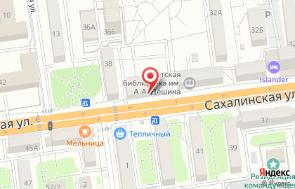 Магазин разливного пива BEERlin на Сахалинской улице на карте