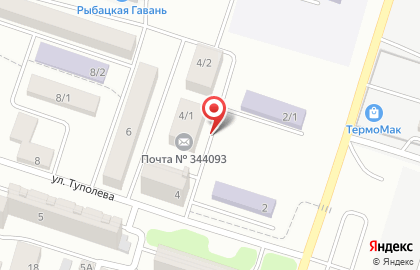 Почтовое отделение №93 на улице Туполева на карте