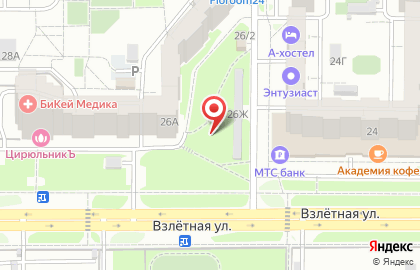 Абаюд на Взлётной улице на карте