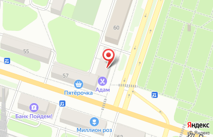 Магазин Мясной союз на улице Ломоносова на карте