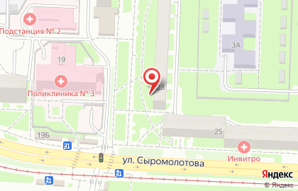 Страховая медицинская компания Астрамед-мс на улице Сыромолотова на карте
