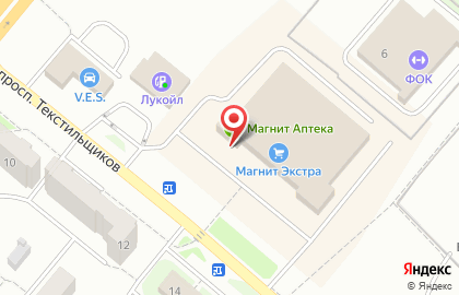 Магазин детской одежды Радуга на проспекте Текстильщиков на карте