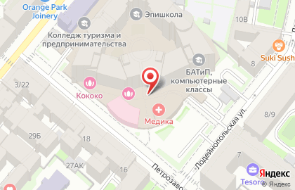 Древо Жизни на Петрозаводской улице на карте