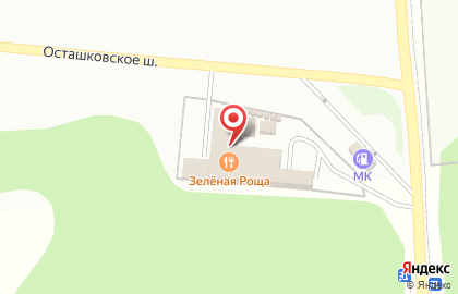Зеленая роща на улице Третьего Интернационала на карте