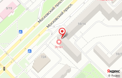 Стоматологическая клиника Эстет на Московском проспекте на карте