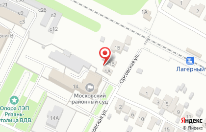 Отдел военного комиссариата Рязанской области по Московскому и Железнодорожному округам на карте