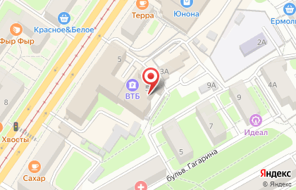 Банкомат Банк ВТБ 24 на проспекте Гагарина, 5а на карте