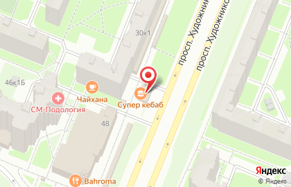 СУШИмаг на проспекте Художников на карте