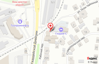 Автостоянка Глория на карте