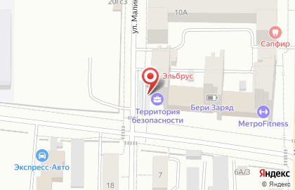 Юридическое агентство Территория Безопасности в Ленинском районе на карте