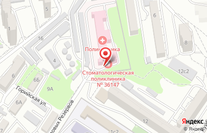 Консультационно-диагностическая поликлиника 1477 Военно-морской клинический госпиталь в Ленинском районе на карте