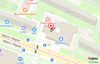 ФотоЭкспрессСПб на проспекте Науки на карте