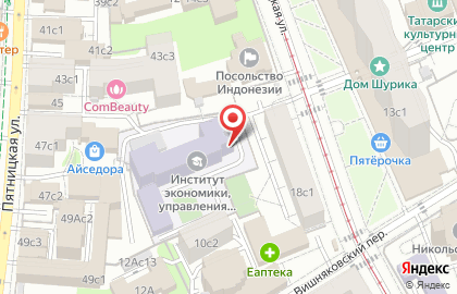 Московский городской педагогический университет в Москве на карте