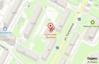Магазин тульского пряника Тульские пряники от Поляковой в Туле на карте