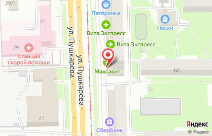 Магазин Индюшкин на улице Пушкарёва на карте
