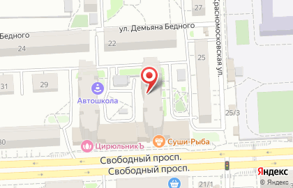 Агентство недвижимости в Красноярске на карте