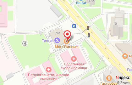 Барбершоп TOPGUN на метро Планерная на карте