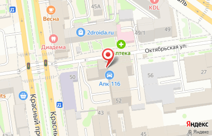 Бизнес-Профессионал на Октябрьской улице на карте
