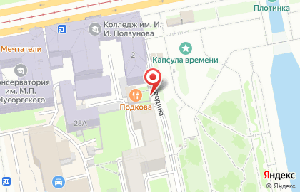 Бар-ресторан Подкова на площади 1905 года на карте