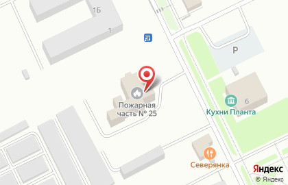 Пожарно-спасательная часть №25 в Екатеринбурге на карте