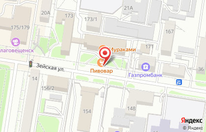 Аквацентр на Зейской на карте