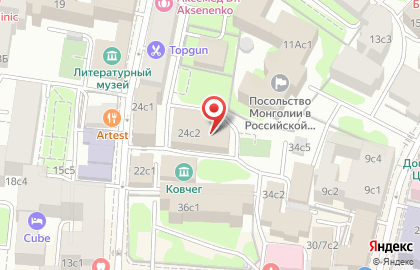 Трубниковский 24, ТСЖ на карте