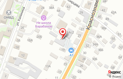 Торговая компания МегаПак на Краснознамённой улице на карте