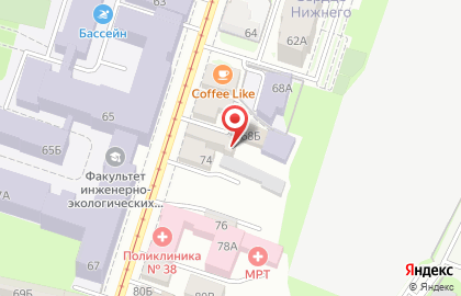 Клининговая компания Домовёнок в Нижегородском районе на карте