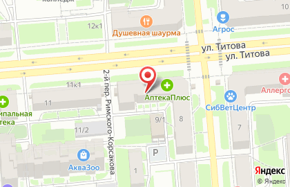 Пекарня Хлебница на площади Карла Маркса на карте