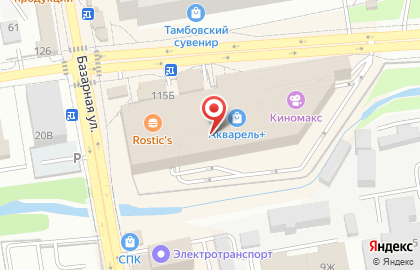 Цветочный автомат Charme в Тамбове на карте